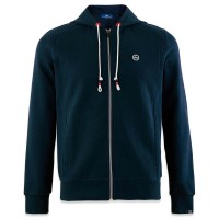 Gilet homme zippé à capuche Marine